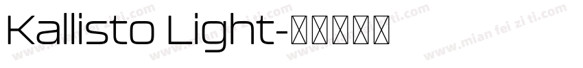 Kallisto Light字体转换